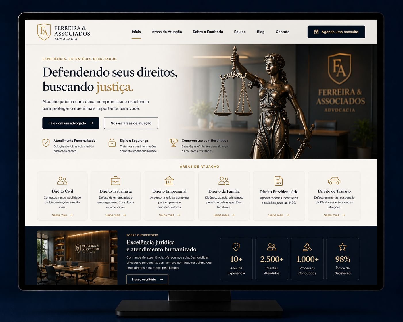 Site para Advocacia