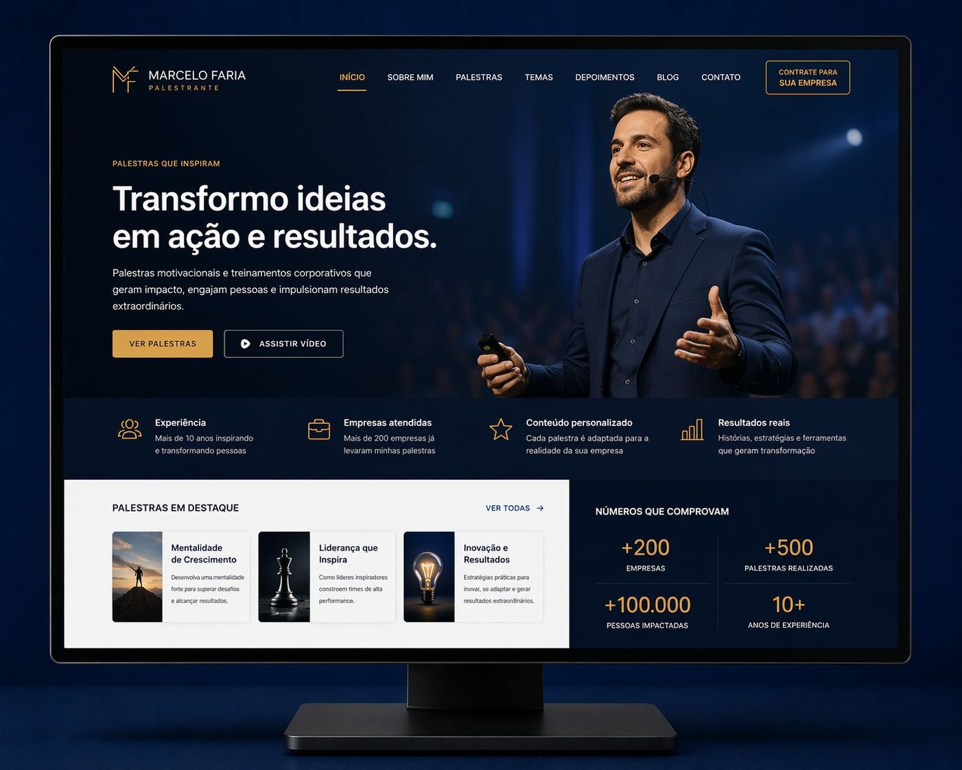 Site para Palestrante